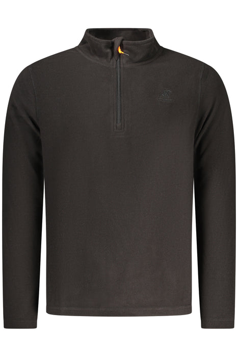Us Grand Mens Black Zip-Up Sweatshirt