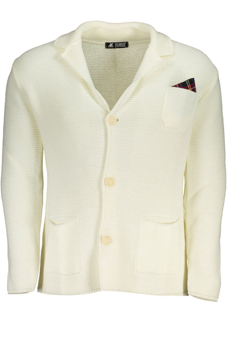 Us Grand Polo Cardigan Mens White