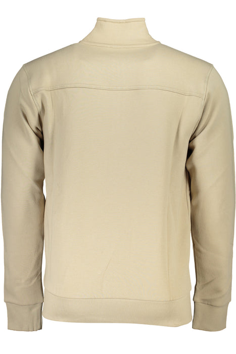 Us Grand Polo Mens Beige Zip Sweatshirt