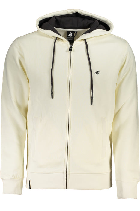 Us Grand Polo Mens White Zip Sweatshirt