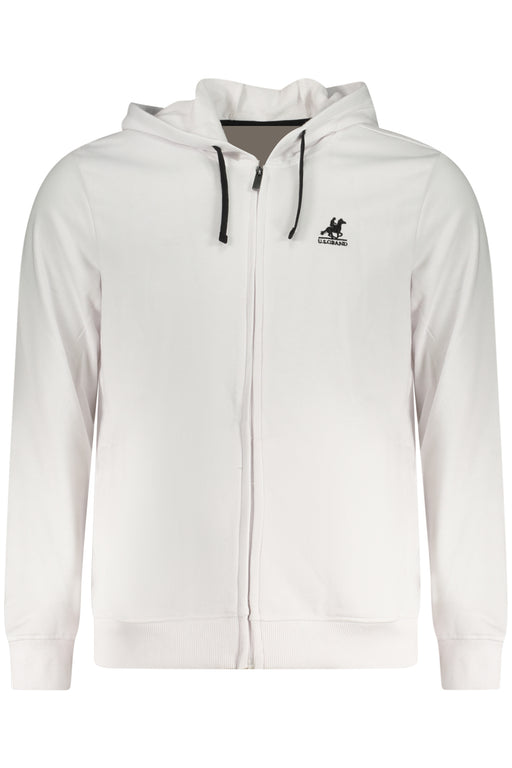 Us Grand Polo Mens Zip-Up Sweatshirt White