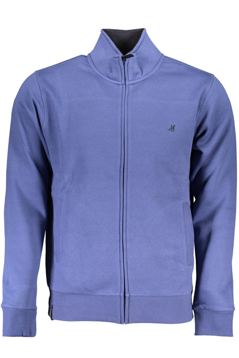 Us Grand Polo Mens Blue Zip Sweatshirt