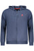 Us Grand Polo Mens Blue Zip-Up Sweatshirt