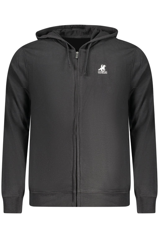 Us Grand Polo Mens Black Zip-Up Sweatshirt