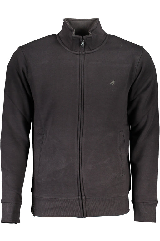 Us Grand Polo Mens Black Zip Sweatshirt