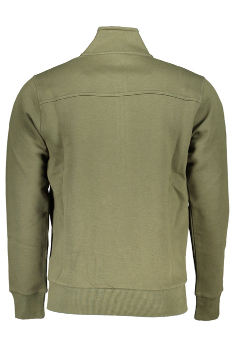 Us Grand Polo Mens Green Zip Sweatshirt