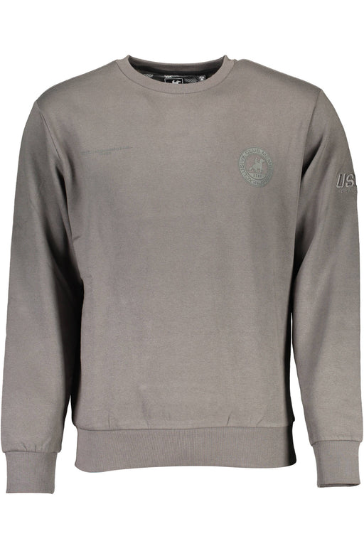 Us Grand Mens Gray Zip-Up Sweatshirt