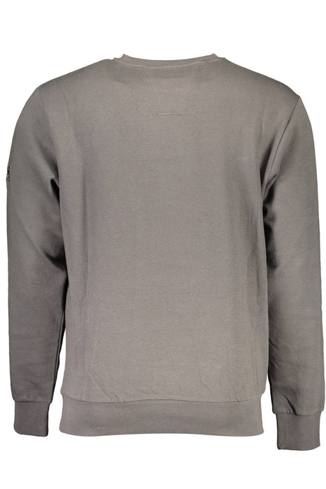 Us Grand Mens Gray Zip-Up Sweatshirt