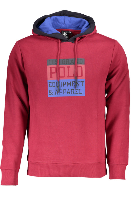 Us Grand Polo Mens Red Zip-Out Sweatshirt