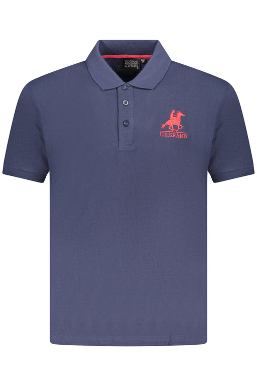 Us Grand Polo Mens Short Sleeve Polo Blue