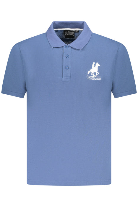 Us Grand Polo Mens Short Sleeve Polo Blue