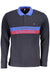 Us Grand Polo Mens Long Sleeved Polo Shirt Blue