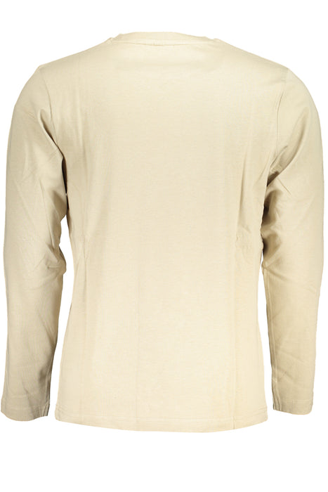 Us Grand Polo Mens Long Sleeve T-Shirt Beige