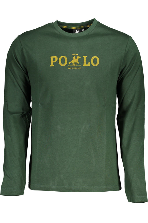 Us Grand Polo Mens Long Sleeve T-Shirt Green