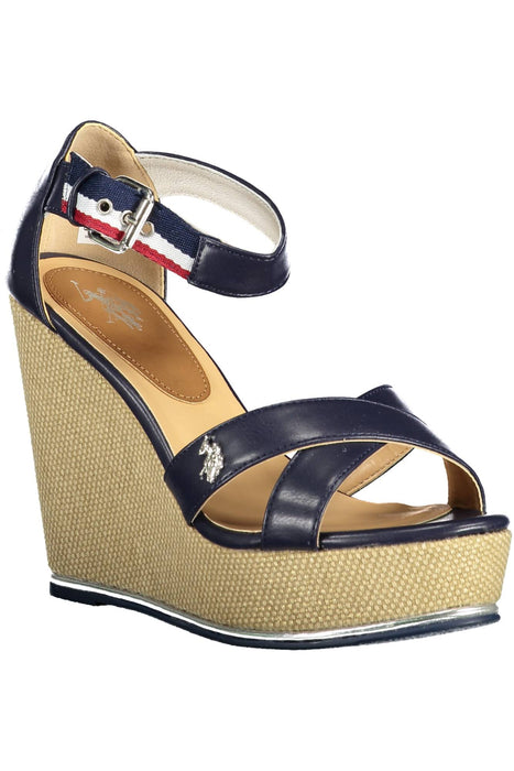 Us Polo Assn. Blue Woman Sandal Footwear