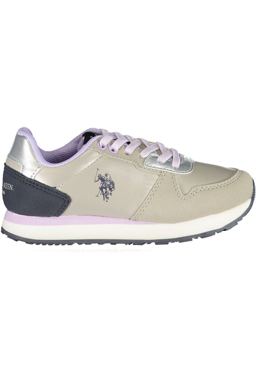 Us Polo Assn. Silver Sports Shoes For Children