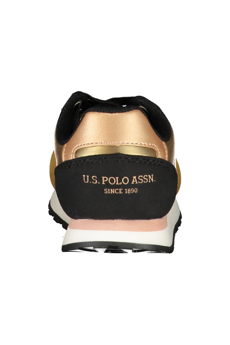 Us Polo Assn. Gold Children'S Sports Shoes