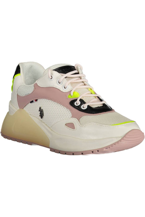 Us Polo Assn. White Womens Sports Shoes