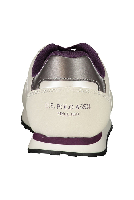 Us Polo Assn. White Womens Sports Footwear