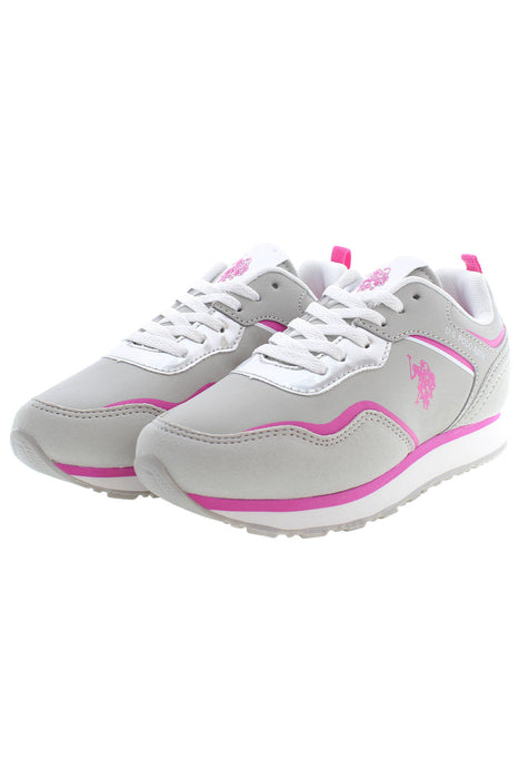 Us Polo Best Price Gray Girl Sport Shoes