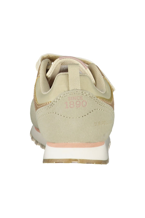 Us Polo Best Price Beige Children'S Sports Shoes