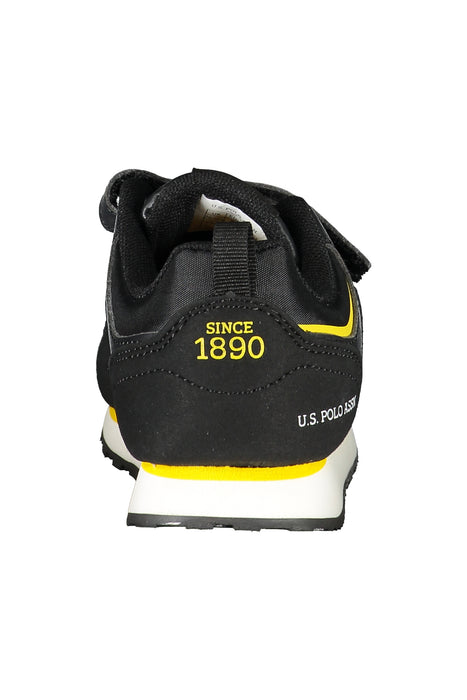 Us Polo Best Price Black Children'S Sports Shoes