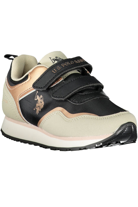 Us Polo Best Price Black Children'S Sports Shoes