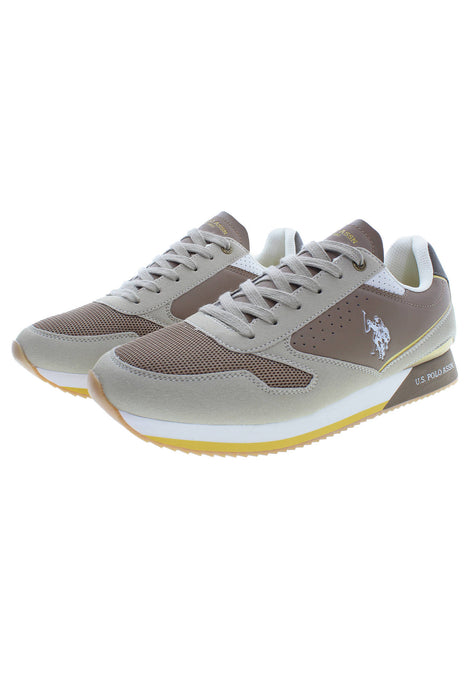 US POLO BEST PRICE BEIGE MAN SPORTS SHOES