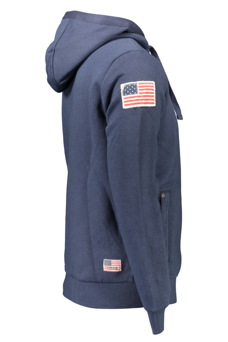 Us Polo Mens Blue Sweatshirt With Zip