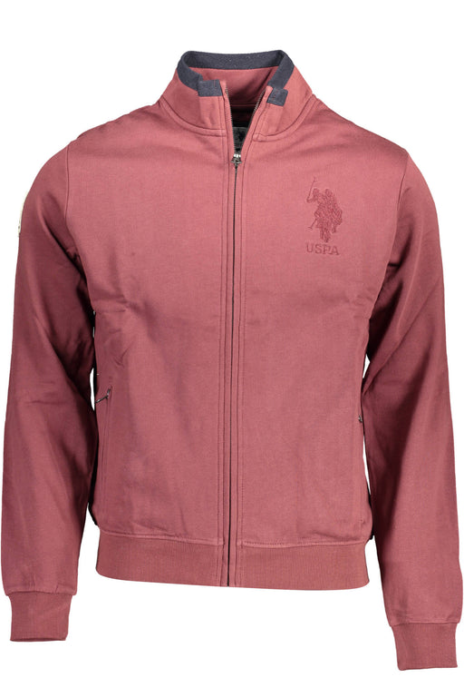 Us Polo Sweatshirt With Zip Purple Man