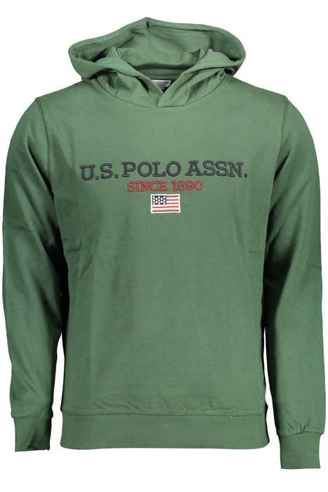 Us Polo Sweatshirt Without Zip Green Man