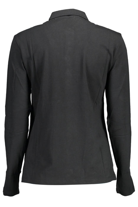 Us Polo Black Womens Long Sleeved Polo Shirt