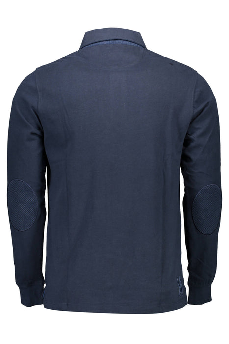 Us Blue Mens Long Sleeve Polo Shirt