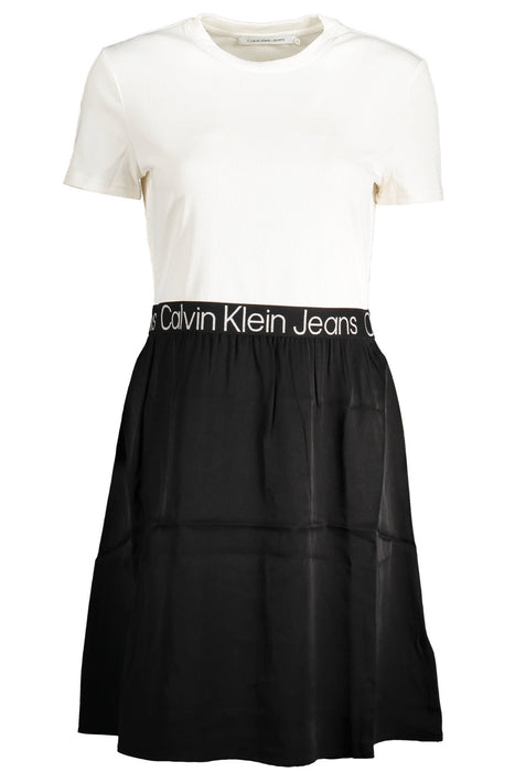 CALVIN KLEIN WOMENS SHORT DRESS WHITE