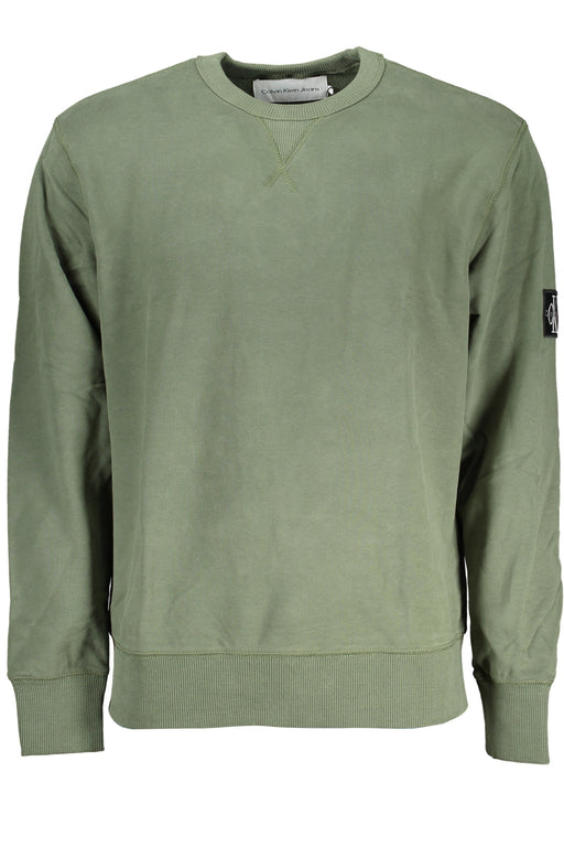 Calvin Klein Mens Green Zipless Sweatshirt