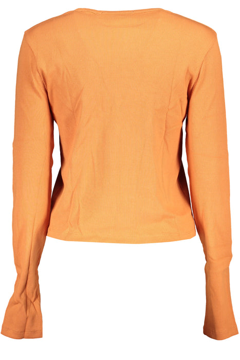 Calvin Klein Womens Long Sleeve T-Shirt Orange