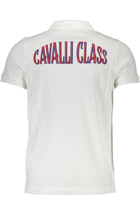 Cavalli Class Polo Short Sleeve Man White