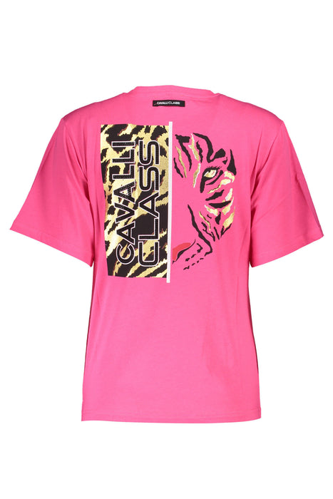 Cavalli Class Pink Womens Short Sleeve T-Shirt