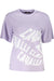 CAVALLI CLASS PURPLE WOMAN SHORT SLEEVE T-SHIRT