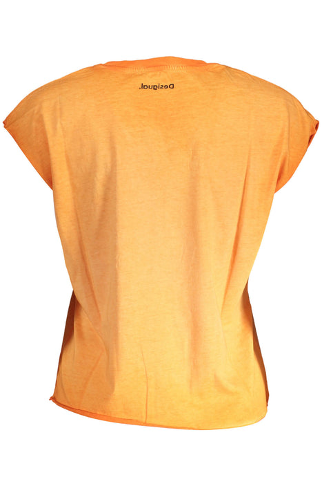 Desigual Orange Woman Short Sleeve T-Shirt | Αγοράστε Desigual Online - B2Brands | , Μοντέρνο, Ποιότητα - Αγοράστε Τώρα