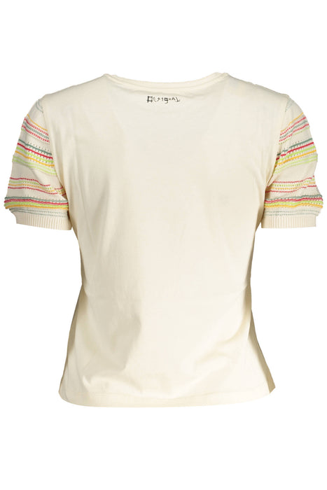Desigual Womens Short Sleeve T-Shirt White