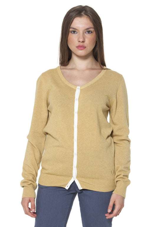 FRED PERRY YELLOW WOMAN CARDIGAN