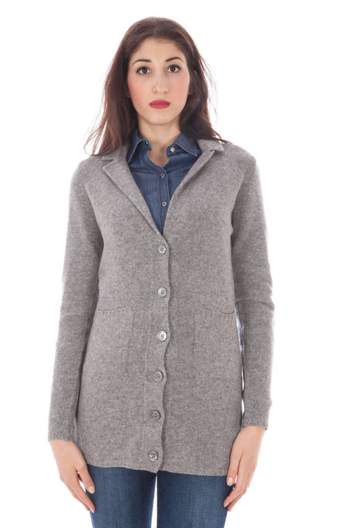 FRED PERRY GRAY WOMAN CARDIGAN