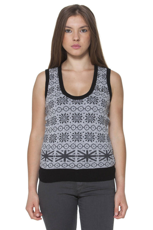 FRED PERRY WOMENS GRAY VEST