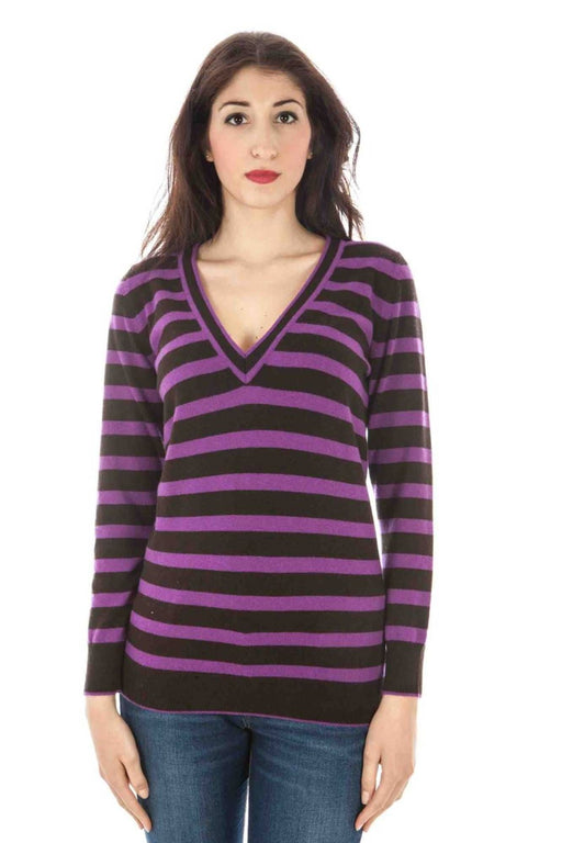 FRED PERRY WOMENS PURPLE SWEATER