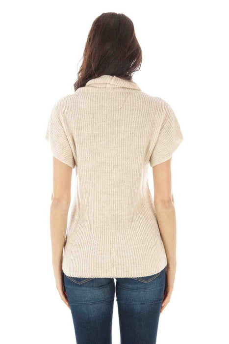 Fred Perry Womens Beige Sweater
