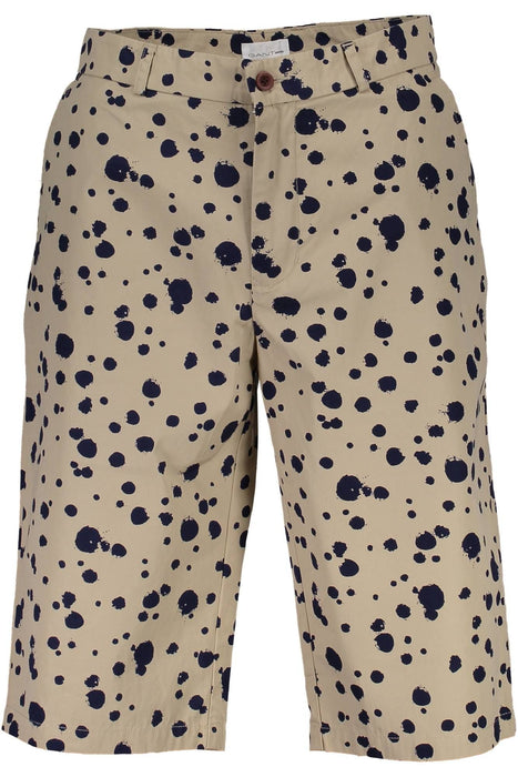 GANT MENS BEIGE BERMUDA TROUSERS