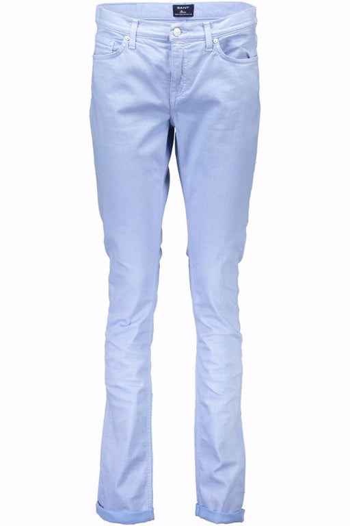 GANT WOMENS LIGHT BLUE TROUSERS