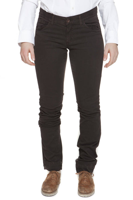 GANT WOMENS BROWN TROUSERS