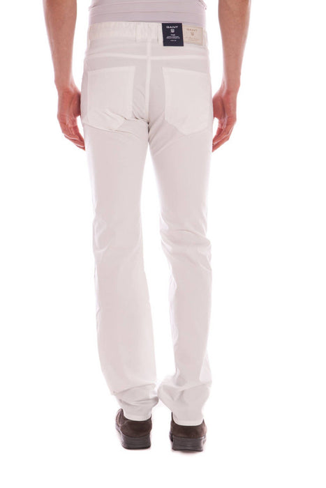 Gant Ανδρικό Λευκό Trousers | Αγοράστε Gant Online - B2Brands | , Μοντέρνο, Ποιότητα - Υψηλή Ποιότητα